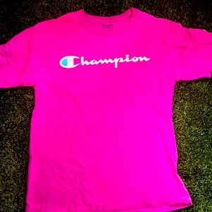 Gently used pink champion short sleeve shirt